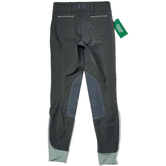 NWT Dover Saddlery Women's Girl's Wellesley Breech Riding Pants Gray Sage Sz 24 - Picture 2 of 7